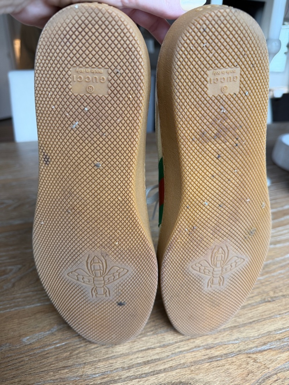 Gucci G74 Web Low ‘Oatmeal’ Sneakers - Picture 9 of 9